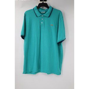 Le Tigre Polo Shirt Mens XL contrast Cotton Golf Outdoor Short Sleeve Tiger Logo